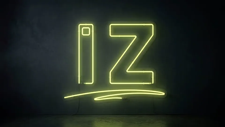 Duvarda neon yazının çizilerek yanması